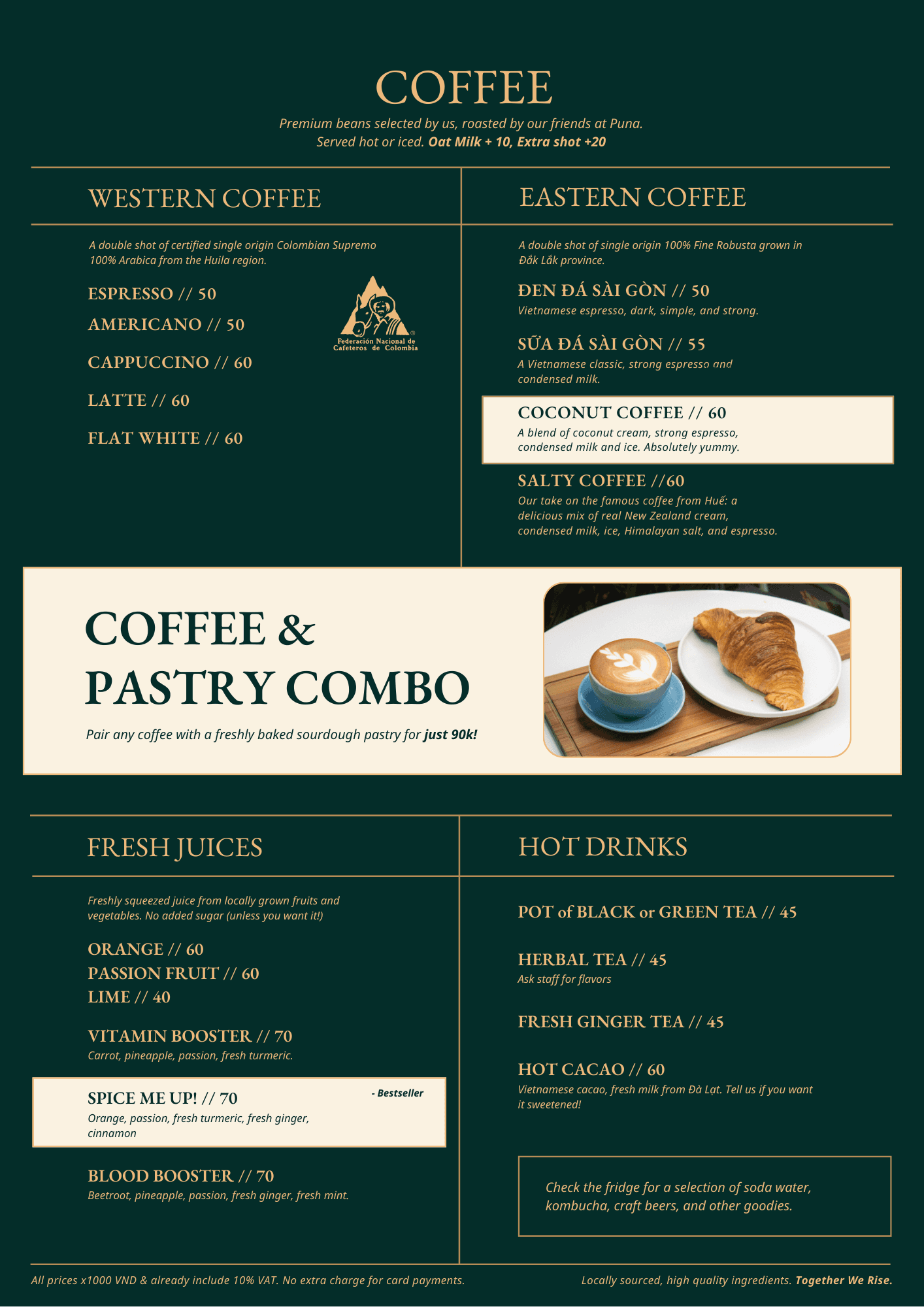 Menu Page 1